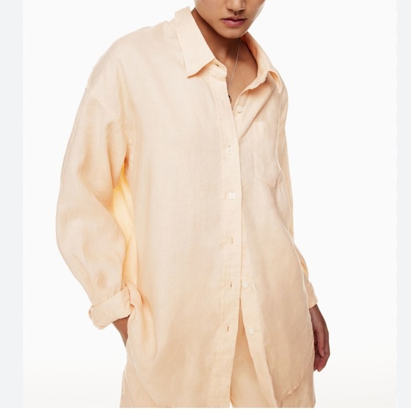 J Crew Relaxed Fit Linen Beach Shirt - Picture 3 of 10